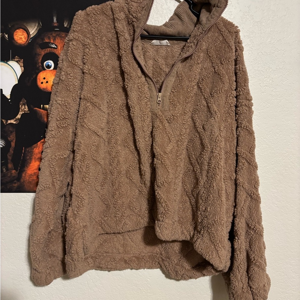 Cozy Brown Fleece Women's Jacket